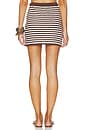 view 4 of 6 Gabriella Teddy Stripe Mini Skirt in Shaved Chocolate Combo
