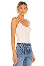 view 2 of 5 Rib Bralette Tank in Chalk