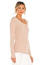 view 2 of 4 Asymmetrical Neckline Top in Oat