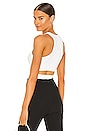 view 1 of 5 Cut Out Racer Tank in Bleach White