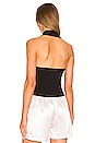 view 3 of 4 Polo Halter Top in Black