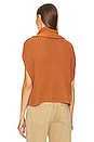 view 3 of 4 Cate Sleeveless Turtleneck Sweater in Toasted Almond
