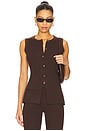 view 1 of 4 Felicity Vest in Coffee Bean