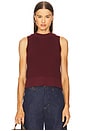 view 1 of 4 Demi Tank in Oxblood