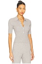 view 2 of 4 BLUSA DE GOLA POLO GINNY in Grey Mist Heather