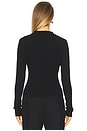 view 3 of 4 Ginny Long Sleeve Top in Black