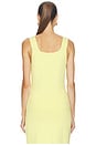 view 3 of 4 Maria Button Front Corset Top in Lemon Meringue