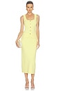 view 4 of 4 Maria Button Front Corset Top in Lemon Meringue