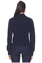 view 3 of 4 Millicent Extended Placket Collared in Dark Blue