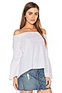 view 2 of 4 Bell Sleeve Off Shoulder Top in White