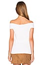 view 3 of 4 Off Shoulder Ribbed Top in Bleach White