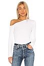 view 1 of 4 Asymmetrical Pullover Top in Bleach White