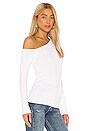 view 2 of 4 Asymmetrical Pullover Top in Bleach White
