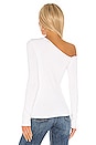 view 3 of 4 Asymmetrical Pullover Top in Bleach White