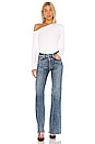 view 4 of 4 Asymmetrical Pullover Top in Bleach White