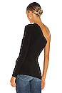 view 3 of 4 One Shoulder Top in Black