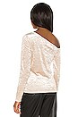 view 3 of 4 Asymmetrical One Shoulder Top in Champagne