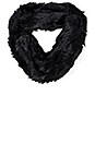 view 2 of 3 Infinity Rabbit Fur Scarf in Black
