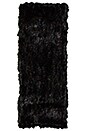view 3 of 3 Infinity Rabbit Fur Scarf in Black