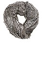 view 2 of 3 Infinity Rabbit Fur Scarf in Grey