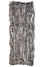 view 3 of 3 Infinity Rabbit Fur Scarf in Grey