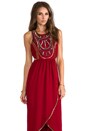 view 1 of 6 Psychedelic Embellished Maxi Dress in Port