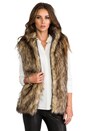 view 1 of 7 Hopi Faux Fur Vest in Earth