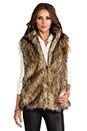 view 3 of 7 Hopi Faux Fur Vest in Earth