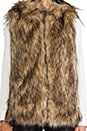 view 6 of 7 Hopi Faux Fur Vest in Earth