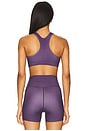 view 3 of 4 Signature Sports Bra in Purple Plumeria