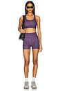 view 4 of 4 Signature Sports Bra in Purple Plumeria