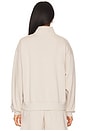 view 3 of 5 Organic Fitted Half Zip Sweatshirt in Silver Gray