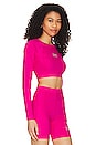 view 2 of 4 Melilla Cropped Top in Pink Glo