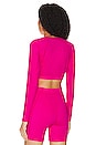 view 3 of 4 Melilla Cropped Top in Pink Glo