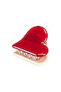 view 1 of 4 Heart Claw Clip in Red