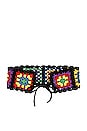 view 3 of 3 Crochet Headband in Black Multi