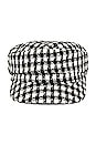 view 3 of 3 Houndstooth Hat in Black & White