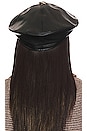 view 2 of 3 Pleather Beret in Black