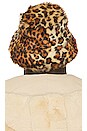 view 2 of 3 Faux Fur Bucket Hat in Cheetah