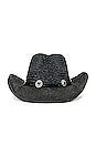 view 2 of 3 Stallion Cowboy Hat in Black