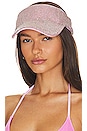 view 1 of 3 Rhinestone Visor in Pink