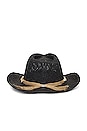 view 3 of 3 Beach Cowboy Hat in Black