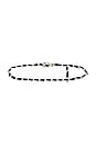 view 3 of 4 Leather Chain Belt in Black & Silver