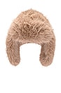 view 2 of 3 Trapper Faux Fur Hat in Brown
