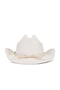 view 3 of 3 Faux Suede Daphne Cowboy Hat in Ivory