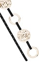 view 3 of 3 Nash Hammered Disc Belt in Gold