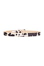 view 2 of 3 Single Buckle Belt in Taupe & Brown