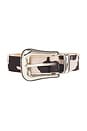 view 3 of 3 Single Buckle Belt in Taupe & Brown