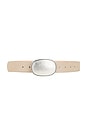 view 1 of 3 Single Buckle Belt in Taupe