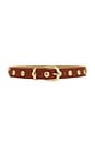view 1 of 3 Faux Leather Belt in Brown